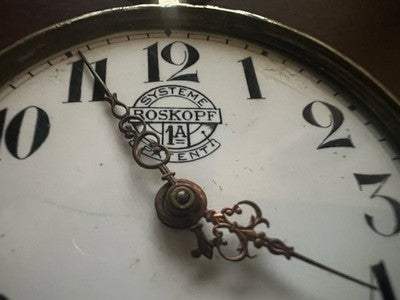 Roskopf Pocket Watch Oversize 6 CM Dial Ceramics Replacement Vintage
