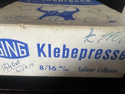 Presse Encolleuse ISING 8/16 MM Bande Placage D’Épissage Machine Pro NOS