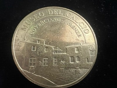 🔴 Medaglia Museo Calcio Coverciano Firenze Serie Medaglie Patrimonio Europeo