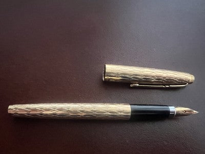 Worldman Pen Fountain Pen Splaccata Gold Rare Vintage