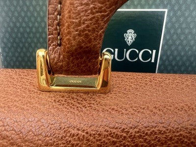 🔴 GUCCI borsa 24 Ore vera Pelle con chiusura a combinazione originale Vintage