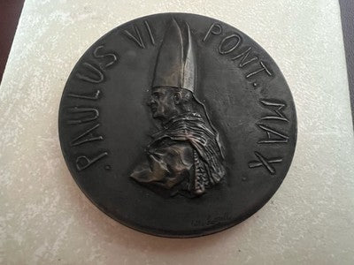 🔴 VATICANO medaglia BRONZO PAOLO VI CONCILIO BRONZO FDC astuccio