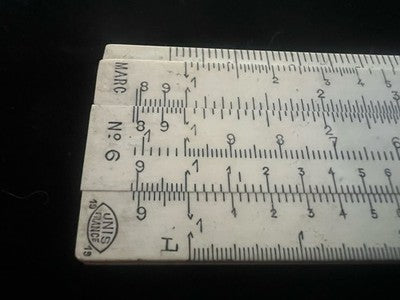 🔴 Vintage advertising slide rule UNIS France SOLEX N°6 with vintage sheath 