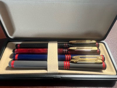 🔴 WATERMAN penne stilografiche Paris a cartuccia scrivono vintage 4 PENNE