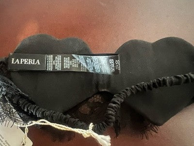 🔴 LA PERLA maschera donna occhi NERA oscurante cuori con pizzo