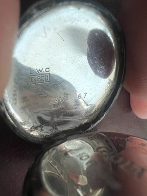 🔴 Orologio tasca ARGENTO 800 donna da revisionare parti vintage GIOIA n. 27