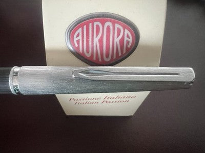 AURORA Bolígrafo 98 Resina Satinada Tapa De Metal SCRIBE Vintage
