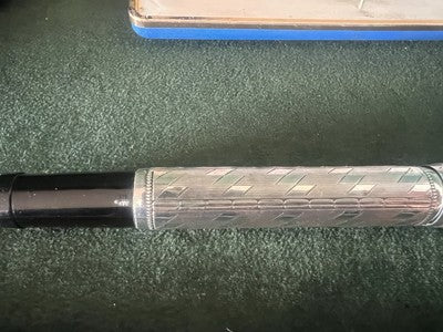 🔴 ELMO penna stilografica ARGENTO 800 retrattile Montegrappa funziona vintage