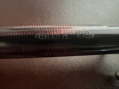 🔴 ASTURA penna stilografica 108 celluloide pulsante di fondo scrive vintage '50
