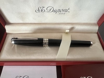 Dupont Stylo-Plume Stylo à Plume Ligne D Grande Or 18 KT M Retire NOS