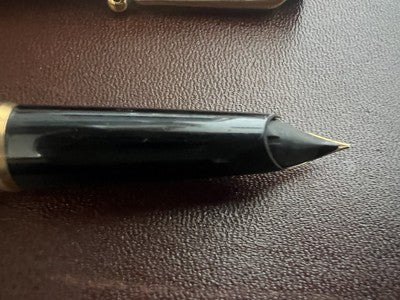 🔴 MONTEGRAPPA penna stilografica cromata pennino placcato oro F garanzia