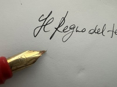🔴 HERLITZ penna stilografica Tornado SLS rossa a cartuccia scrive vintage