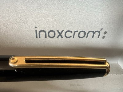 🔴 Matita meccanica INOXCROM lacca nera profili dorati