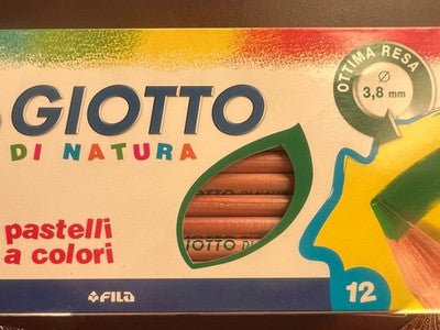 Giotto von Natur Buntstifte Farben 12 Stück Ø 3,8 MM Lot 10 Packungen Neu 