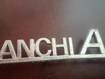 Armes autobianchi A112 Voiture Emblème Écrit Logo Plaque Métal I 