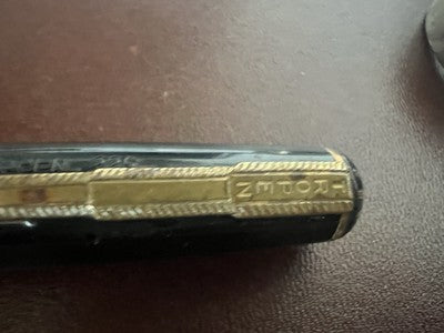 🔴 TROPEN GOLD penna sfera 225 carica inchiostro a pistone scrive vintage 1950
