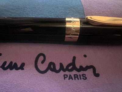 Pierre Cardin Pencil Mechanical Lacquer Black Trim Vintage Goldtone