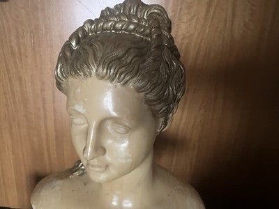 Vintage Classic Sculpture Busto Proserpina Marble Pasta Arte Bazzanti Firenze