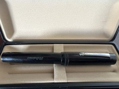 🔴 SCLEDENSE penna stilografica celluloide GRANDE a leva vintage PROTOTIPO