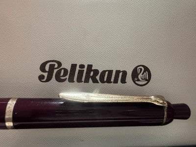 🔴 PELIKAN penna sfera K200 burgundy bordeaux scrive vintage RARA anni ’60