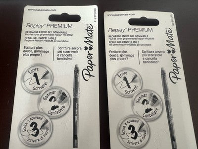 Papermate Refill Stift Replay Rot Mittel 4 Stücke Ersatzteile Neu Laden