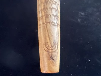 🔴 MONTEGRAPPA Peace Kugelschreiber aus Olivenholz mit hebräischen Gravuren, limitierte Auflage 