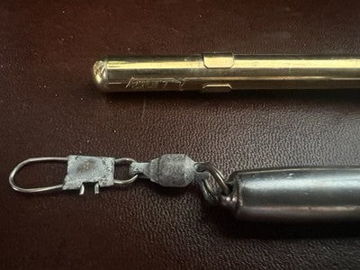 🔴 LINDY USA penna a sfera dorata + mini-penna retrattile in metallo con gancio