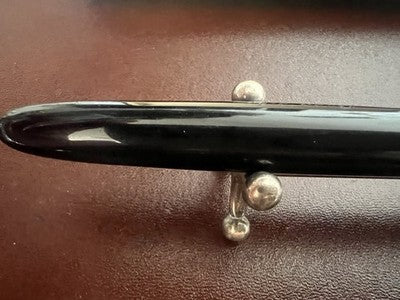 CONDOR Pluma Estilográfica Negra DELUXE A Pistón Escribe Vintage 1950