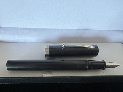 🔴 SHEAFFER penna stilografica Nera pennino M medio No Nonsense vintage