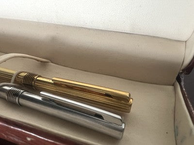 Aurora Penne Sphère Marco Polo Chrome Et Or Scrino 2 Stylos 