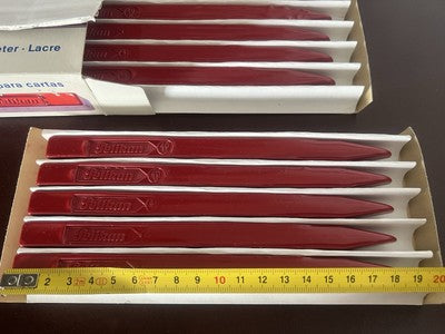 🔴 PELIKAN ceralacca rossa 40 10 completa 18 cm timbro sigillo punzone vintage