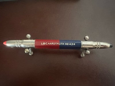 Hardtmuth L. & C. Pencil No. 43B Bicolor Koh-I-Noor Rare Vintage