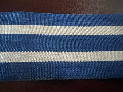 Ribbon Medals Cross to The Merit of War Italy Blue White 37mm 3 Metres