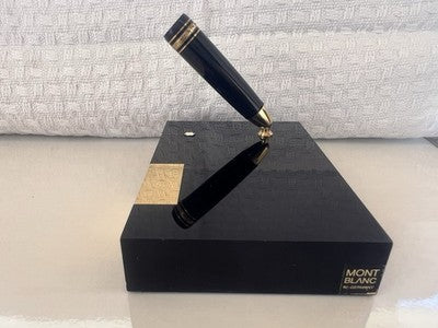 Montblanc Base Bureau Stylo-Plume Meisterstuck 146 Résine Noire Vintage