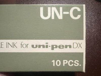 🔴 UNI-PEN DX cartucce ricambio UN-C Black MITSUBISHI confezione 10 PCS vintage