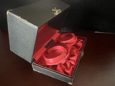 🔴 Scatola orologi tasca box 2 posti Horacelli Genève seta antica Parigi 1800