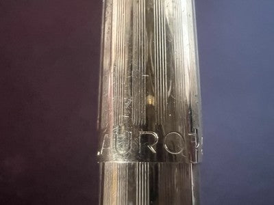 Aurora Stylo-Plume Stylo à Plume Et Sphère 98 Or F Scrivono Plaqué Vintage