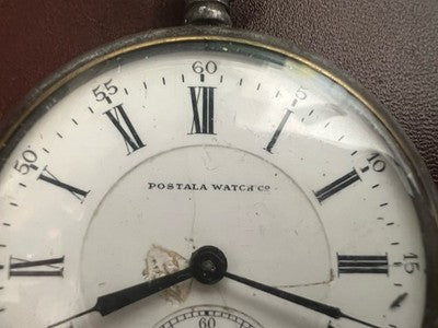 Postala Taschenuhr Anker Porzellan Vintage Teile Ersatzteile Reparatur