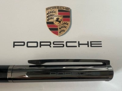 🔴 PORSCHE DESIGN penna sfera 911 fibra di carbonio intrecciata astuccio NOS