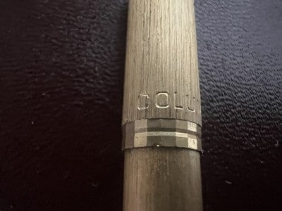 Columbus Stift Kugel Mini Body Vergoldet Schnappverschluss Schreibt Vintage