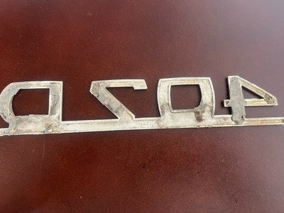 Emblem MERCEDES 407D Transporter Emblem Geschriebenes Logo Metall Original 