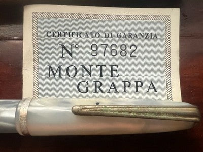 Montegrappa Stylo-Plume Stylo à Plume Celluloid Effet Nacre Garantie Vintage