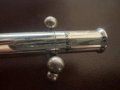 Pencil Lecce Pen Mechanical Chrome Clip With Sphere Marking Vintage 
