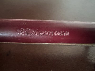 🔴 WATERMAN penna stilografica Flash bordeaux scrive con cartucce vintage