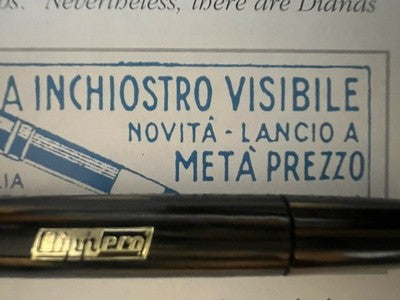 Stylo Plume Clipper mit Zelluloidfeder oder 14 KT Kolben Vintage 