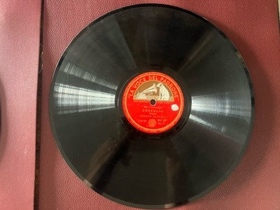 🔴 Dischi LA VOCE PADRONE 78 giri ceralacca Non ti scordar di me grammofono 3Pz