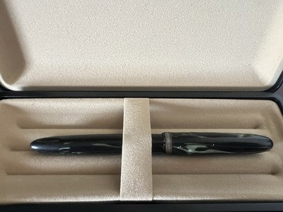 🔴 MONTEGRAPPA penna stilografica EXTRA celluloide pulsante fondo scrive vintage