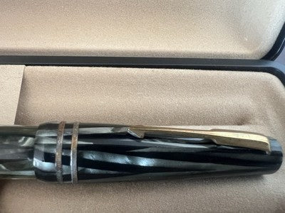 Bernard Vintage Green Marbled Celluloid Fountain Pen '40 