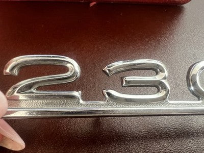 Mercedes ‑ Benz Badge Car Chrome-Plated 230SL Steel Pins W111 Original Vintage