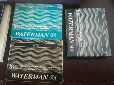 🔴 WATERMAN penna stilografica Le Man 100 lacca pennino ORO 18 Kt EF garanzia